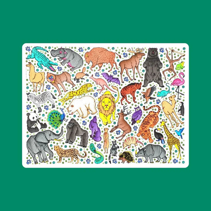 Little Change Creators | Reusable Colouring Mat | Safari - Large