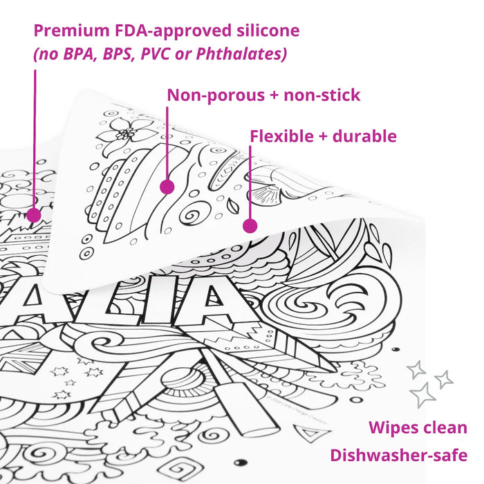 Little Change Creators | Reusable Colouring Mat | Spellbound - Large