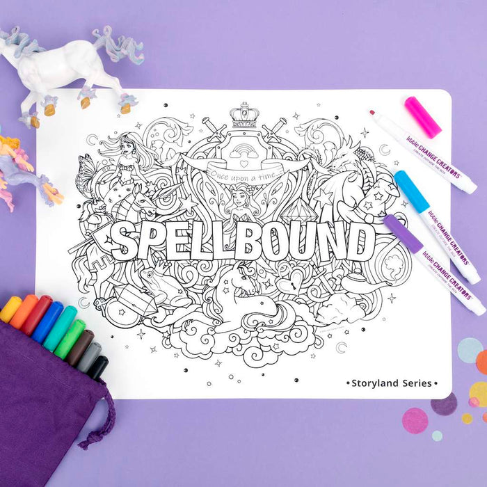 Little Change Creators | Reusable Colouring Mat | Spellbound - Large