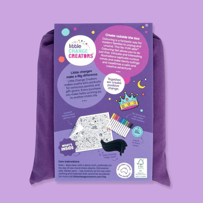 Little Change Creators | Reusable Colouring Mat | Spellbound - Large