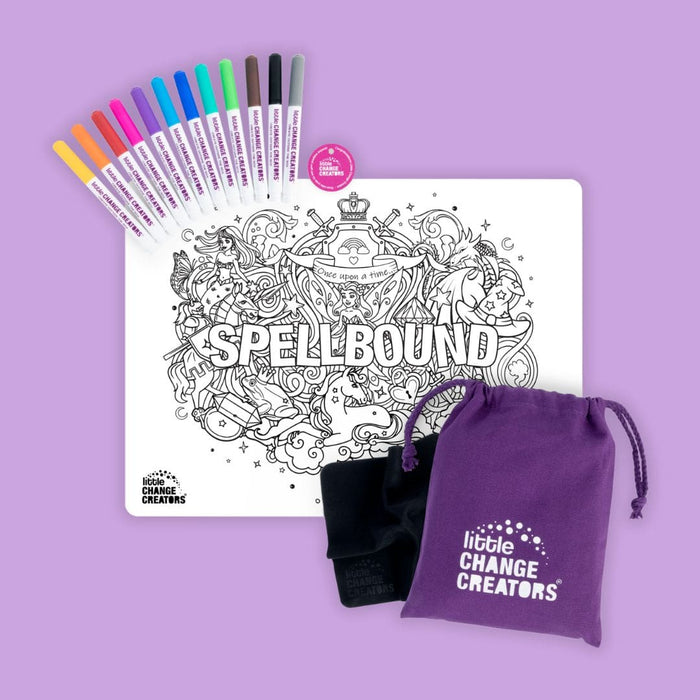 Little Change Creators | Reusable Colouring Mat | Spellbound - Large