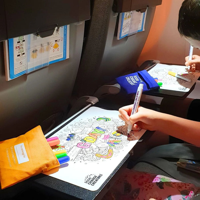 Little Change Creators | Reusable Colouring Mat | Splash - Small