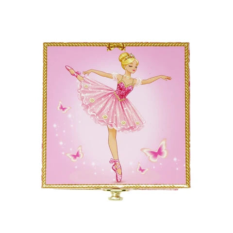 Pink Poppy | Small Musical Jewellery Box | Ballerina