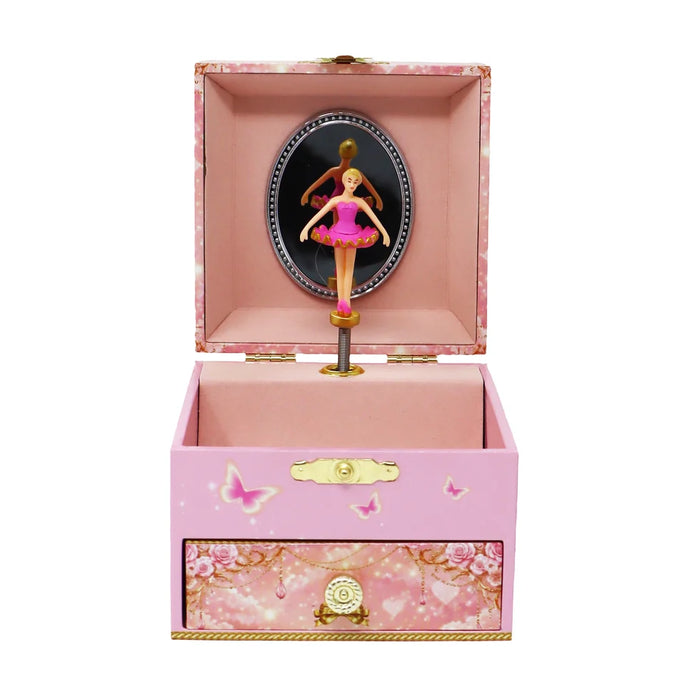 Pink Poppy | Small Musical Jewellery Box | Ballerina