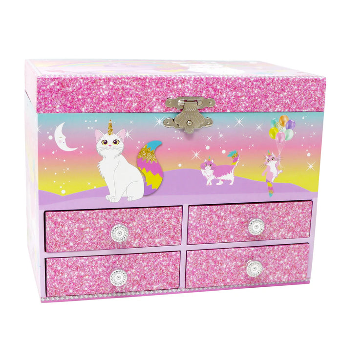 Pink Poppy | Musical Jewellery Box | Caticorn Dreams - Medium