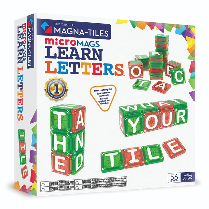 Magna Tiles | microMAGS Learn Letters