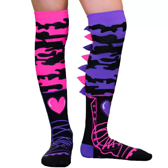 Madmia Socks | Pink/ Purple Camo Dinosaur