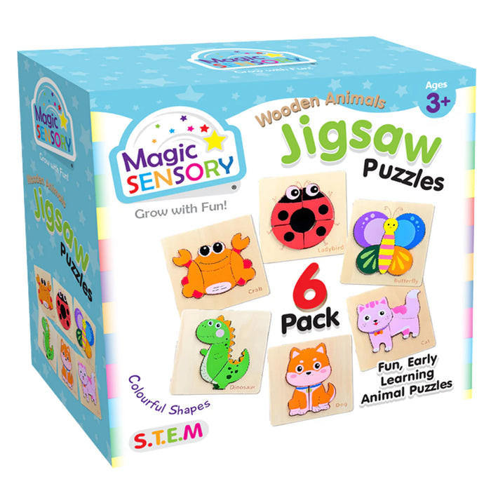 Magic Sensory | Wooden Animals Jigsaw Puzzle