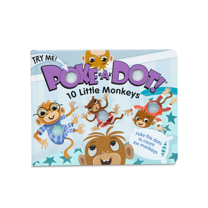 Melissa & Doug | Book | Poke-a-Dot | 10 Little Monkeys