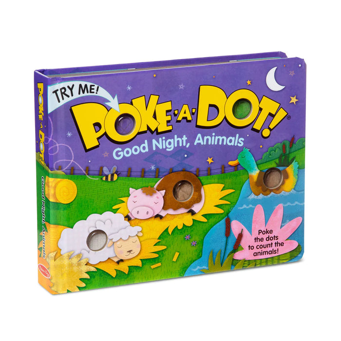 Melissa & Doug | Book | Poke-a-Dot | Good Night, Animals!