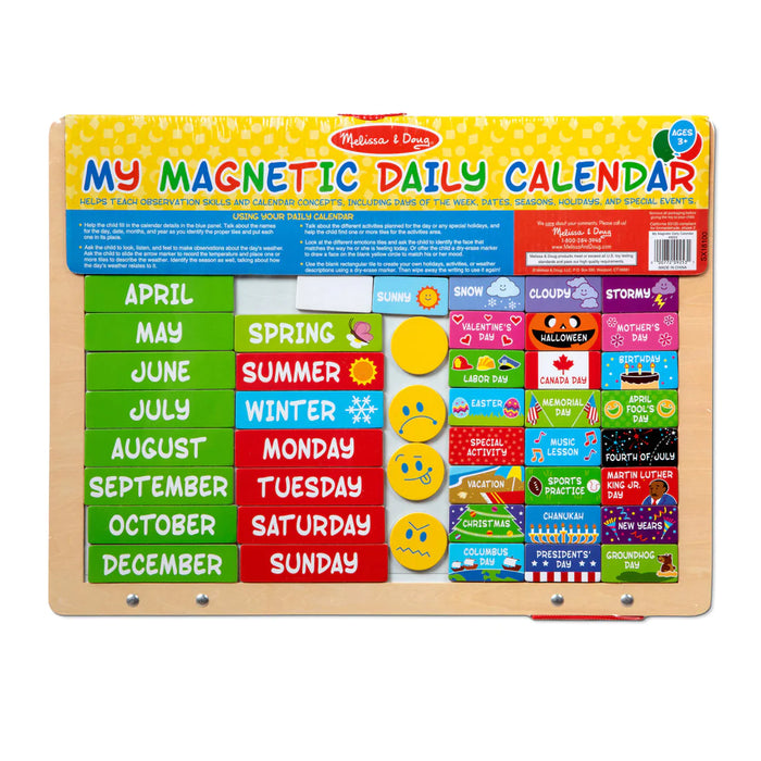 Melissa & Doug | Wooden | Magnetic Daily Calender