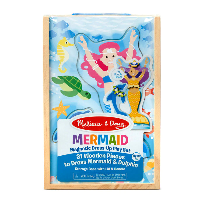 Melissa & Doug | Wooden Magnetic Dress-up Play | Mermaid