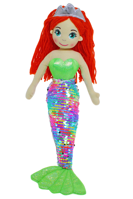 Mermaid Doll | Calypso Green / Rainbow - Large