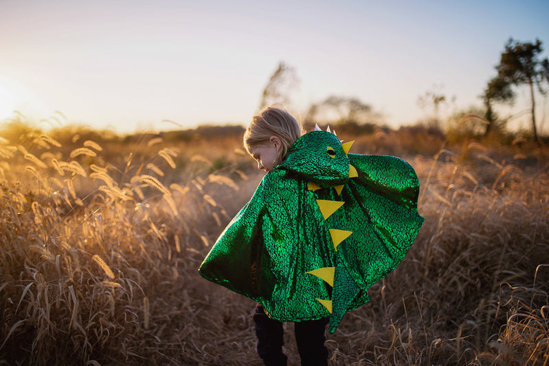 Metallic Green Dragon Cape