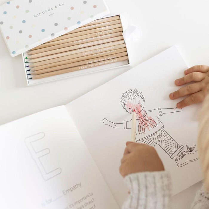 Mindful and Co Kids | Affirmation Colouring Pencils