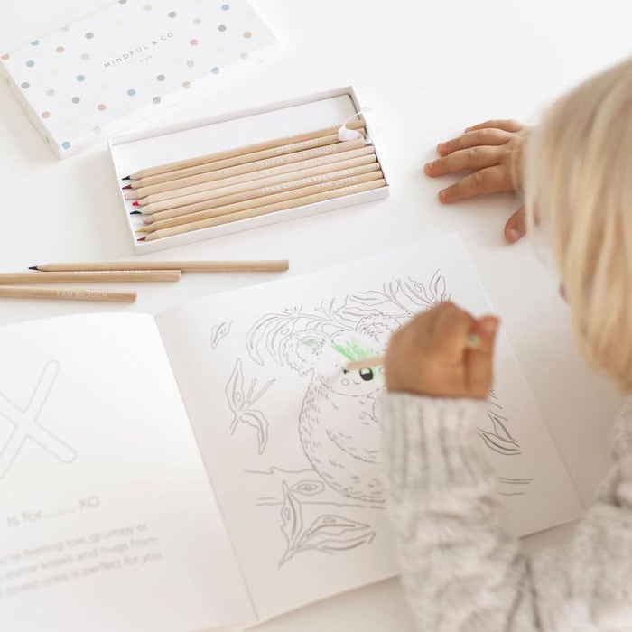 Mindful and Co Kids | Affirmation Colouring Pencils