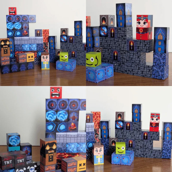 MiniBlox | 100pcs Magnetic Building Blocks Set - Builders Castle
