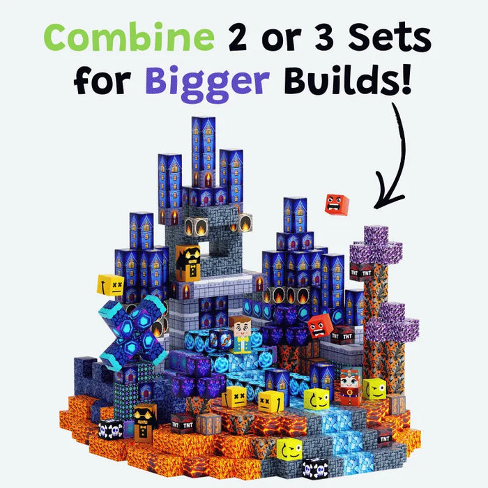 MiniBlox | 100pcs Magnetic Building Blocks Set - Builders Castle