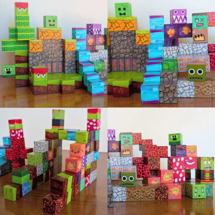 MiniBlox | 100pcs Magnetic Building Blocks Set - Plants & Zombies Set