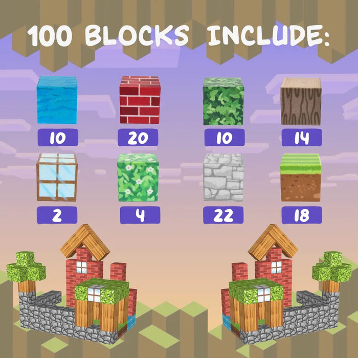 MiniBlox | 100pcs Magnetic Building Blocks Set