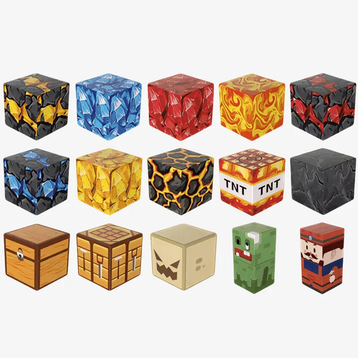 MiniBlox | Travel Tin Magnetic Building Blocks Set - Cave Miner
