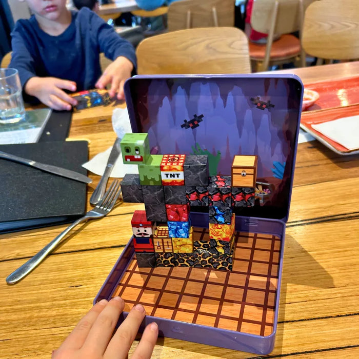MiniBlox | Travel Tin Magnetic Building Blocks Set - Cave Miner