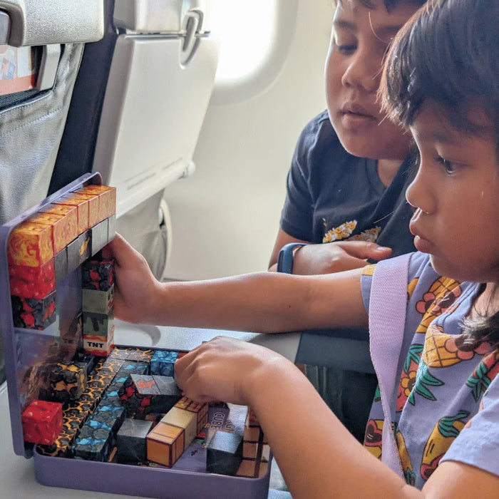 MiniBlox | Travel Tin Magnetic Building Blocks Set - Cave Miner