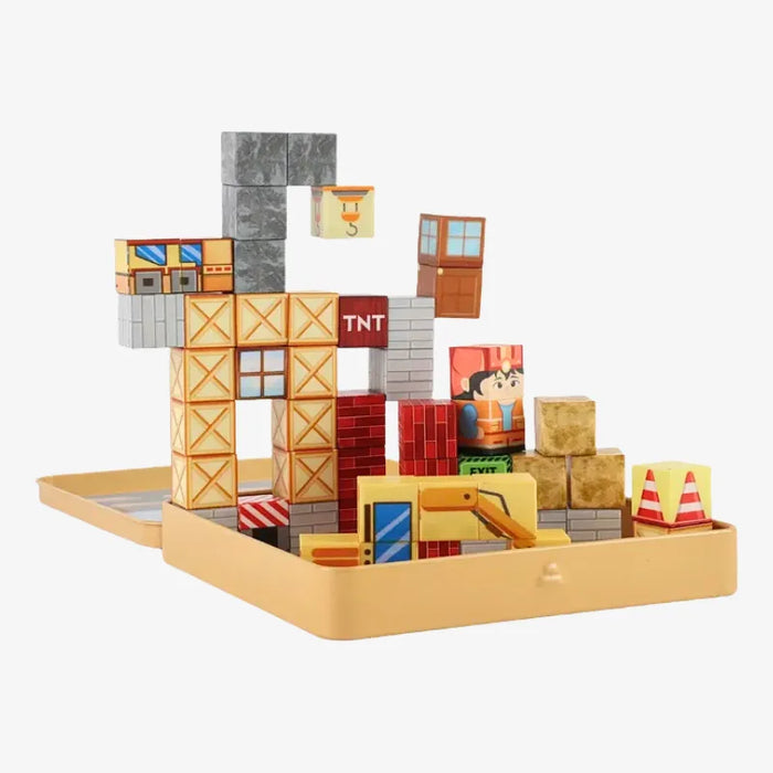 MiniBlox | Travel Tin Magnetic Building Blocks Set - Tradies World