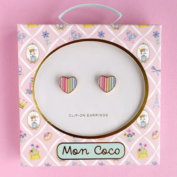 Mon Coco | Candy Heart Clip-On Earrings