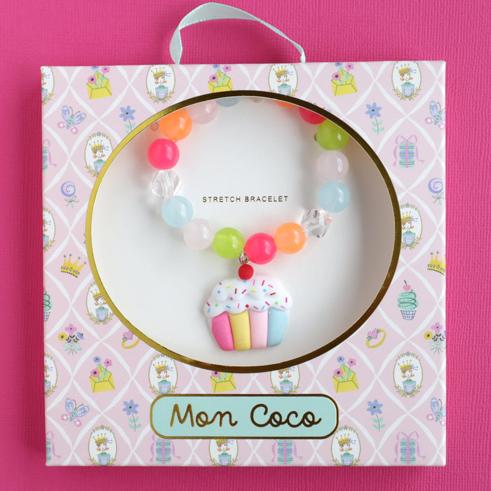 Mon Coco | Cupcake with Sprinkles Elastic Bracelet