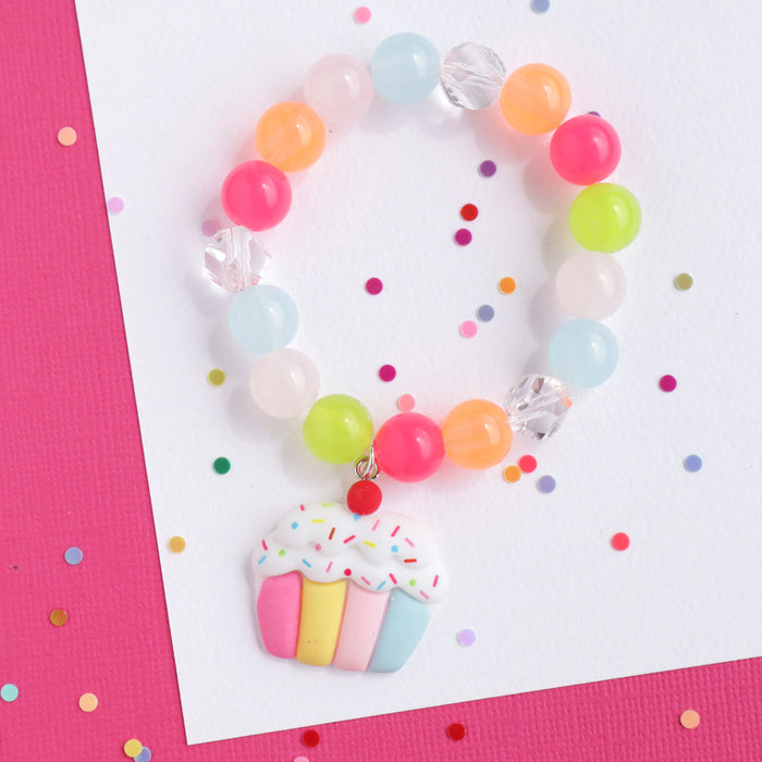 Mon Coco | Cupcake with Sprinkles Elastic Bracelet