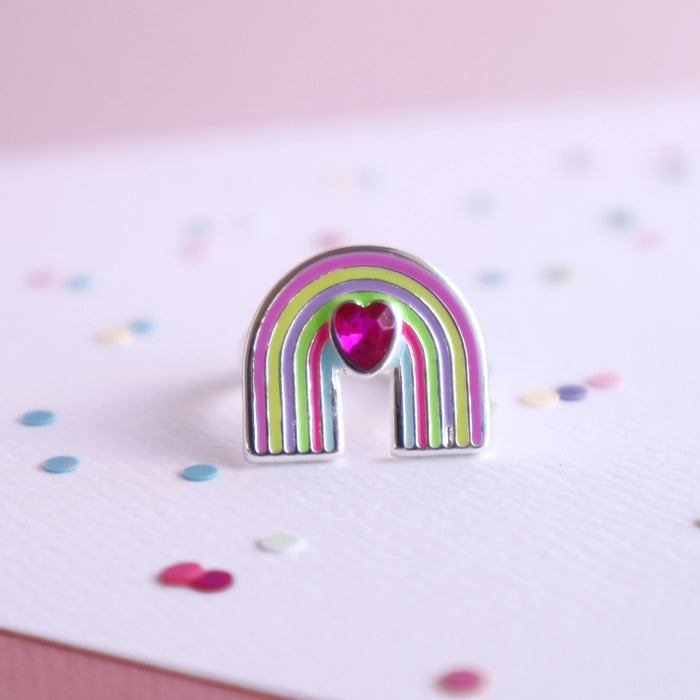 Mon Coco | Rainbow Heart Ring