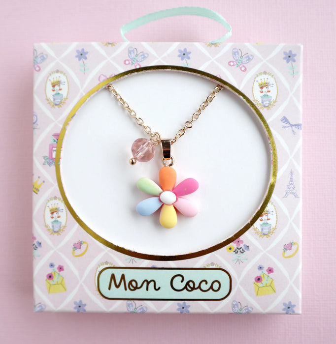 Mon Coco | Rainbow Petal Necklace