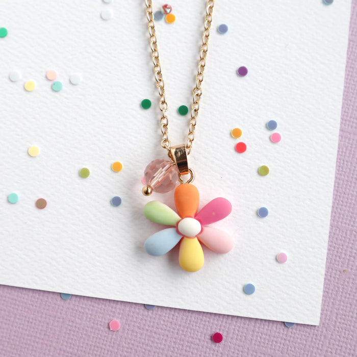 Mon Coco | Rainbow Petal Necklace