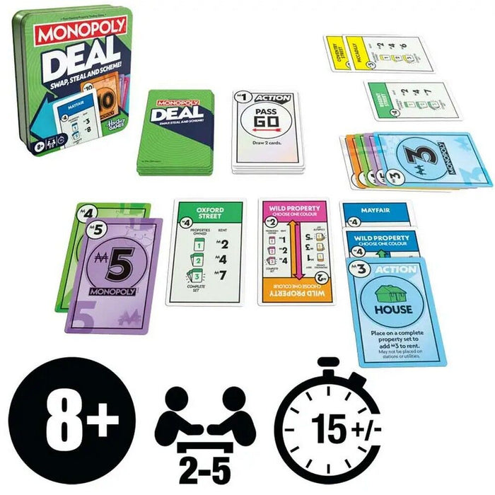 Monopoly Deal Card Game - Tin