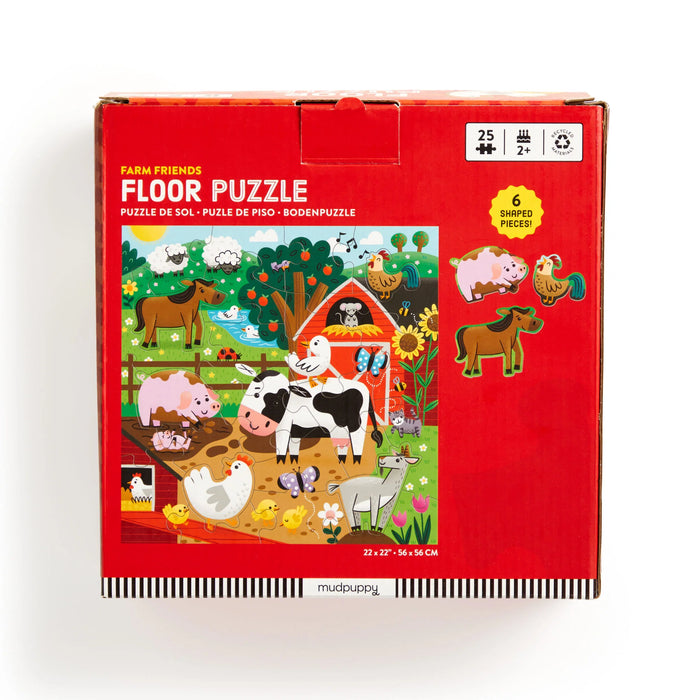 Mudpuppy | Floor Puzzle | 25pc Farm Friends