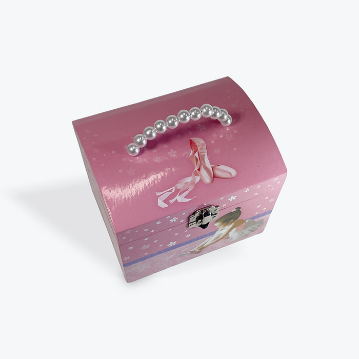 Musical Jewellery Box | Ballerina w/Pearl Handle