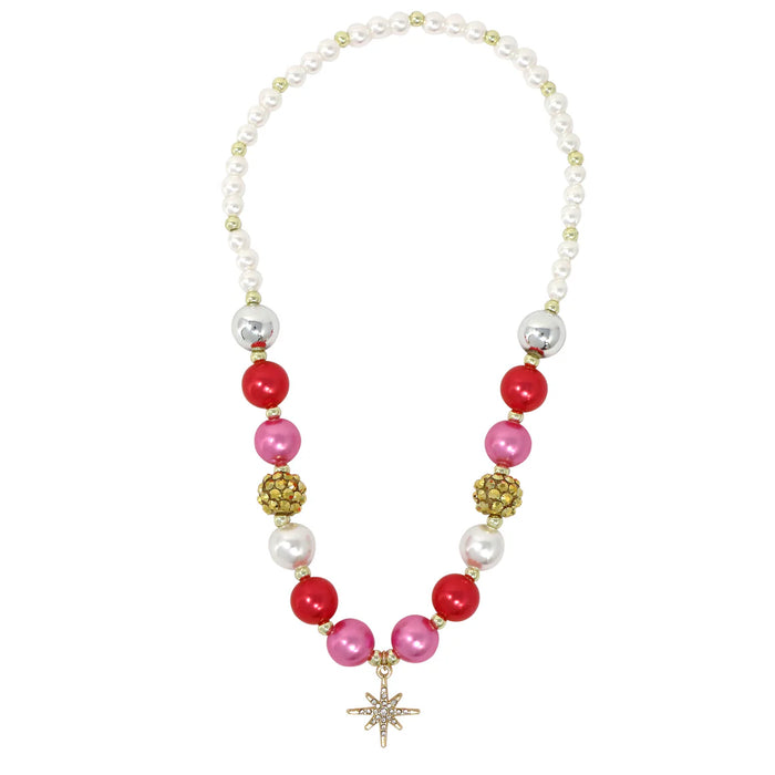 Pink Poppy |  Necklace & Bracelet Set with Sparkly Star Charm