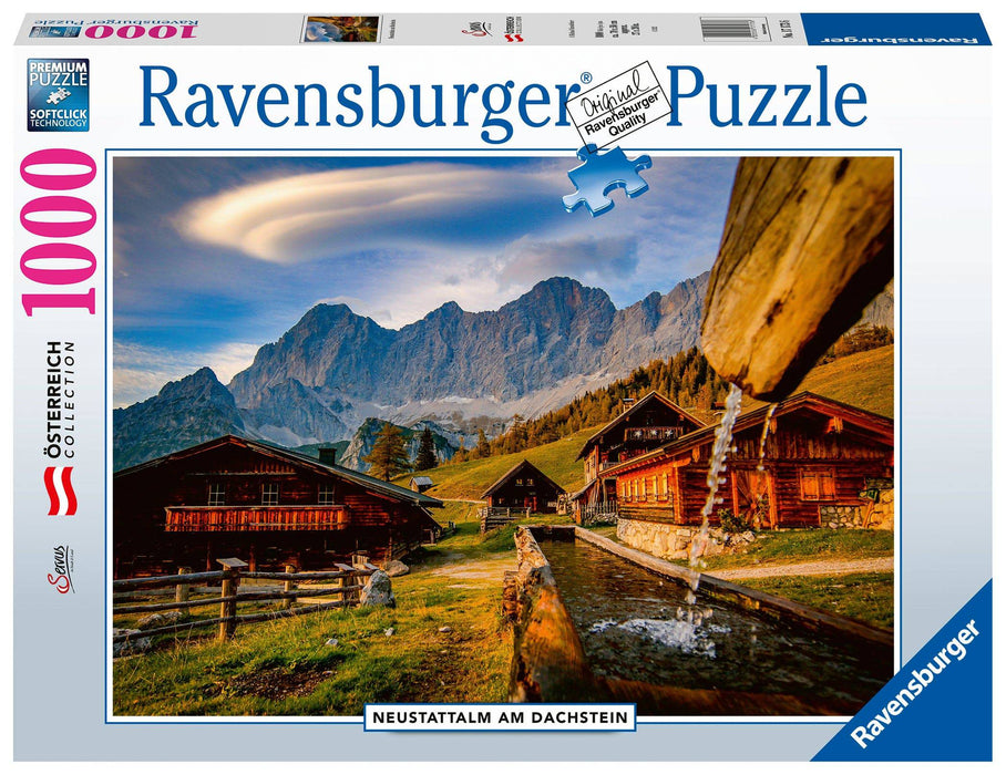 Ravensburger Puzzle | 1000pc | Neustattalm, Dachstein Mountains