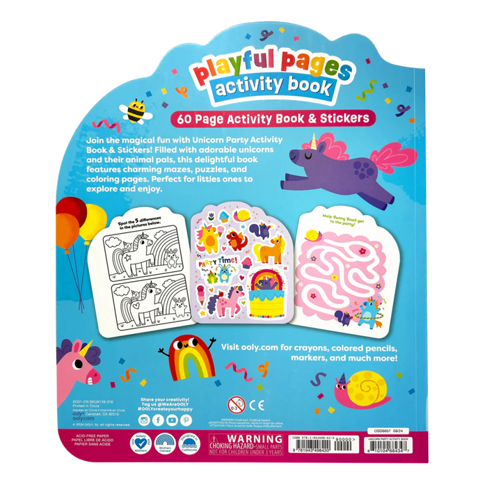 Ooly | Activity Book – Unicorn Party