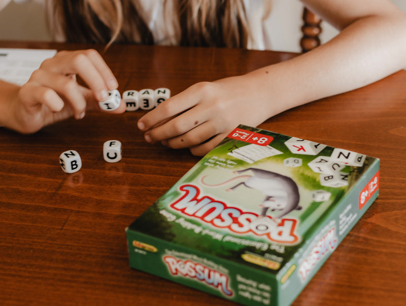 POSSUM Dice Word Game