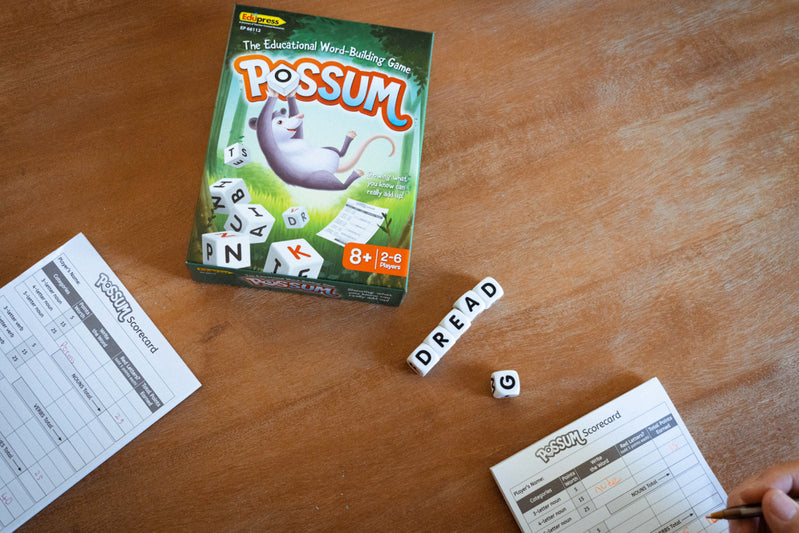 POSSUM Dice Word Game