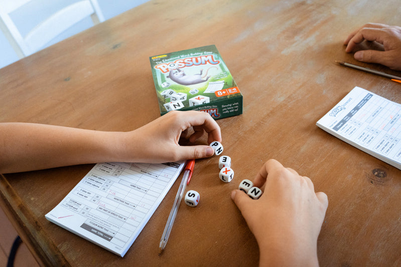 POSSUM Dice Word Game