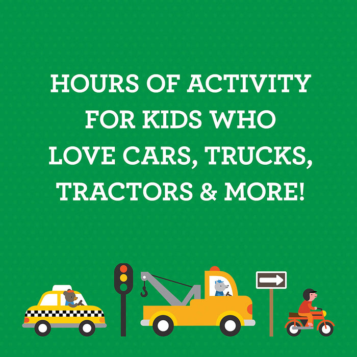 Petit Collage Colouring Book with Stickers - Vehicles