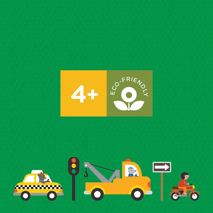 Petit Collage Colouring Book with Stickers - Vehicles