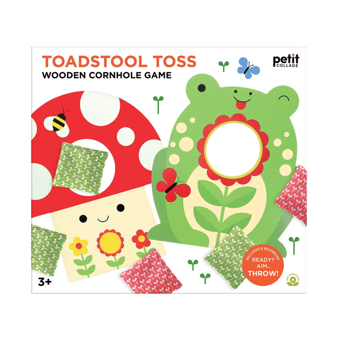Petit Collage | Toadstool Toss Wooden Cornhole Game