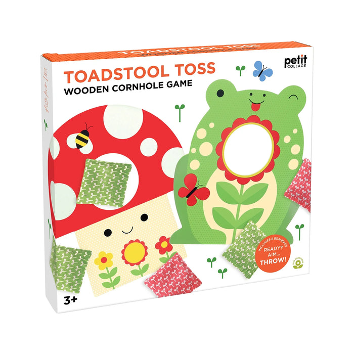Petit Collage | Toadstool Toss Wooden Cornhole Game