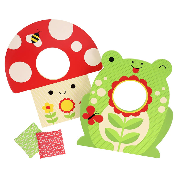 Petit Collage | Toadstool Toss Wooden Cornhole Game