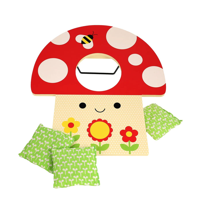 Petit Collage | Toadstool Toss Wooden Cornhole Game
