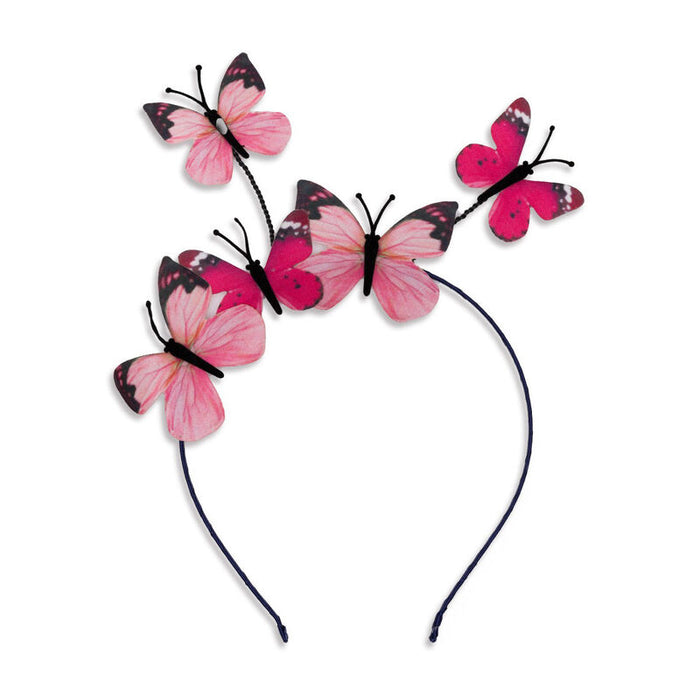 Pink Butterfly Twirl Dress with Wings